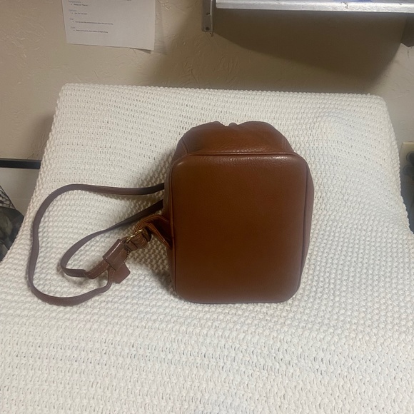 Vintage COACH Sonoma Drawstring Bucket Pebbled Leather Backpack Sling Bag 4922 - Picture 5 of 6